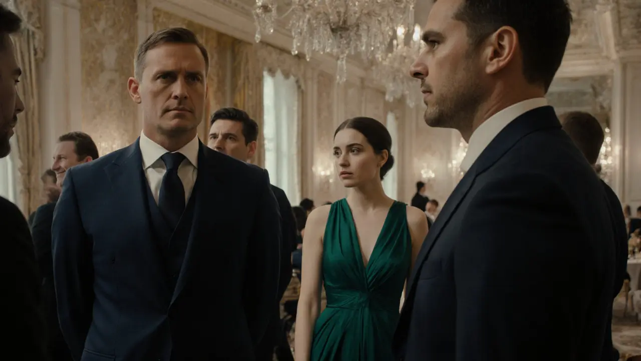 A former military officer calmly guides a group of tech founders through an awkward moment at a corporate event.